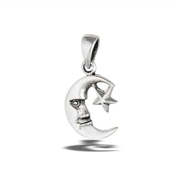 "Moon And Star" Pendant - Picture 1 of 6